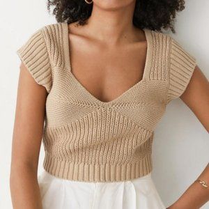 & Other Stories Knitted Crop Top